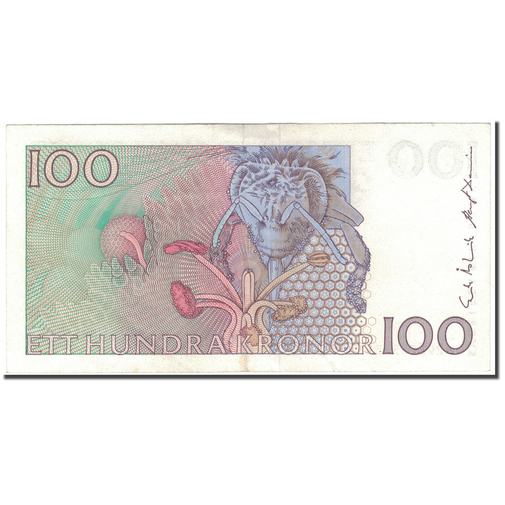 Billet, Suède, 100 Kronor, KM:57a, TTB