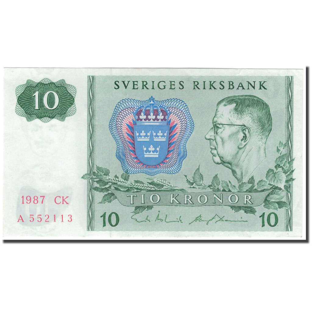 Banknote, Sweden, 10 Kronor, 1987, KM:52e, UNC(60-62)