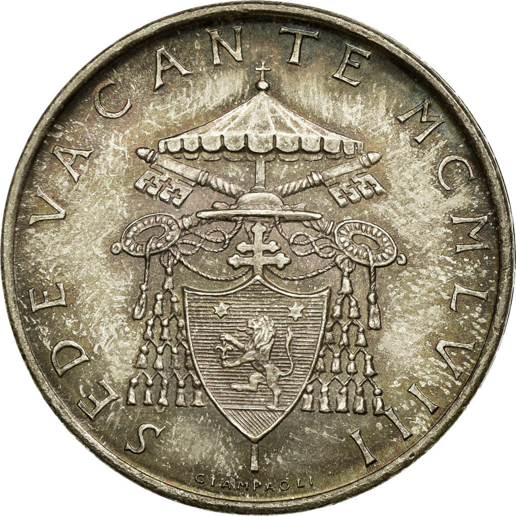 Moneta, CITTÀ DEL VATICANO, Sede Vacante, 500 Lire, 1958, SPL, Argento, KM:57
