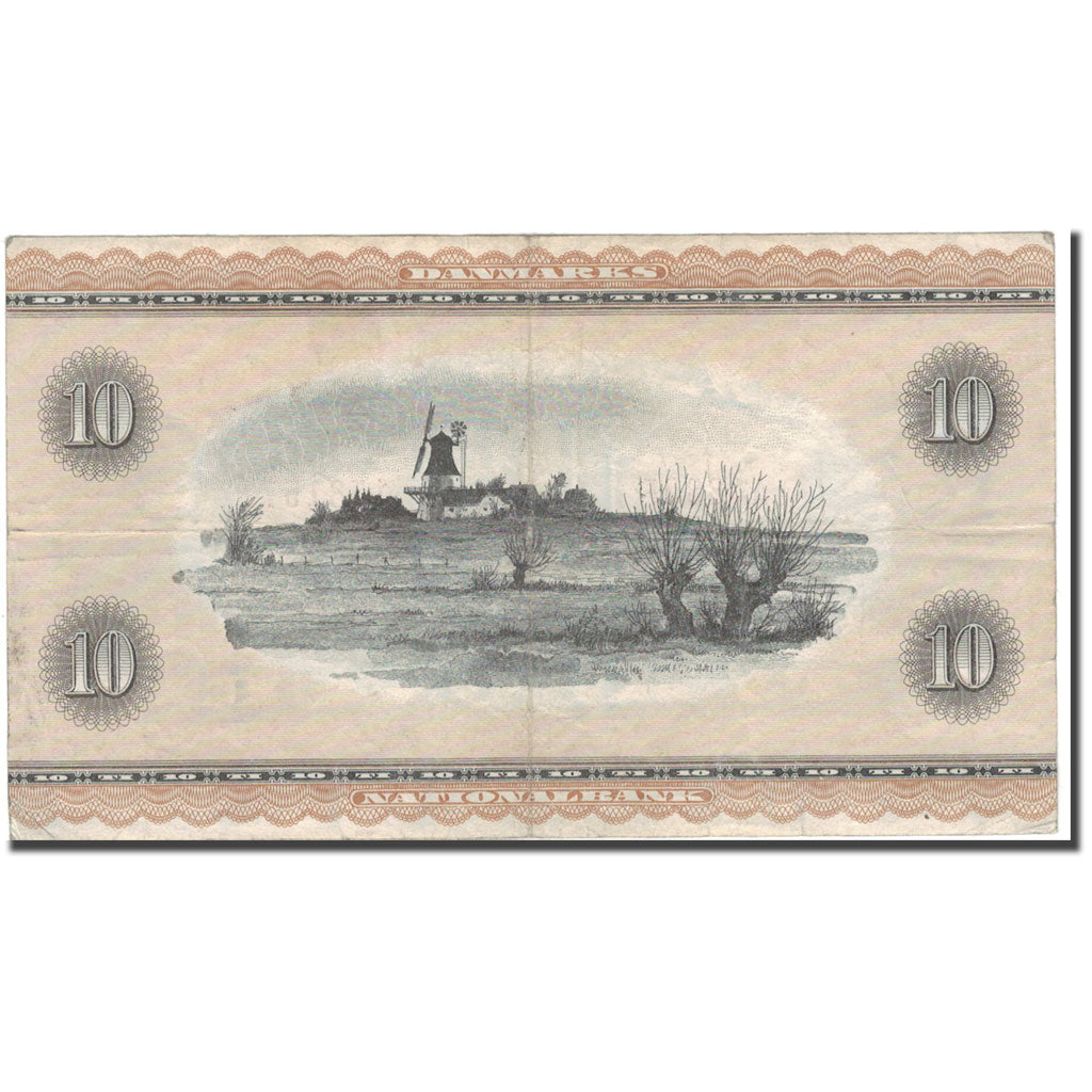 Geldschein, Dänemark, 10 Kroner, KM:44aa, S+