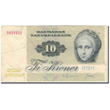 Banknote, Denmark, 10 Kroner, 1972, KM:48e, F(12-15)