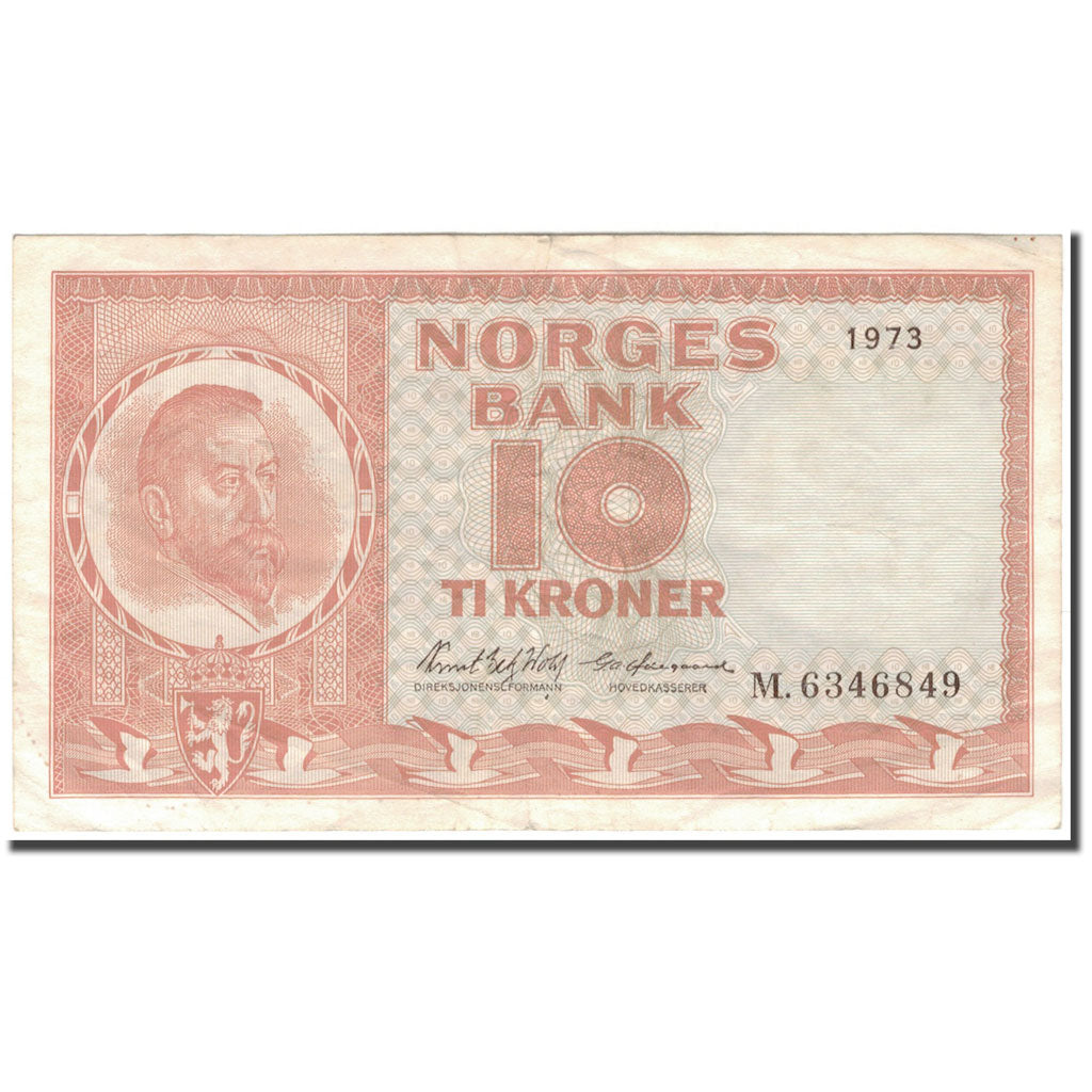 Banknote, Norway, 10 Kroner, 1973, KM:31f, EF(40-45)