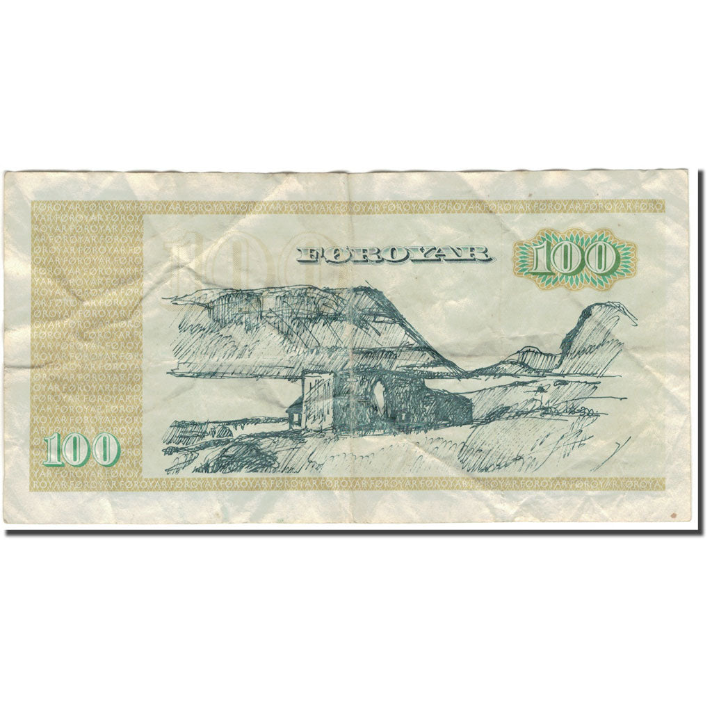 Banknote, Faeroe Islands, 100 Kronur, 1949, KM:21d, VF(20-25)