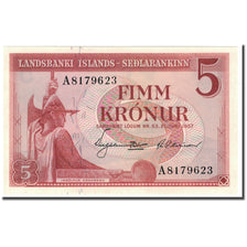Banknote, Iceland, 5 Kronur, 1957-06-21, KM:37b, UNC(65-70)