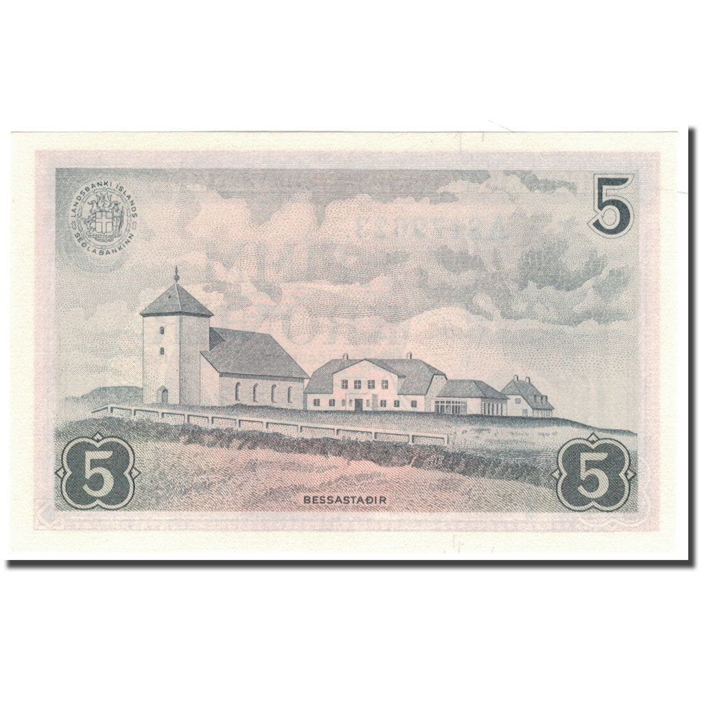 Banknote, Iceland, 5 Kronur, 1957-06-21, KM:37b, UNC(65-70)