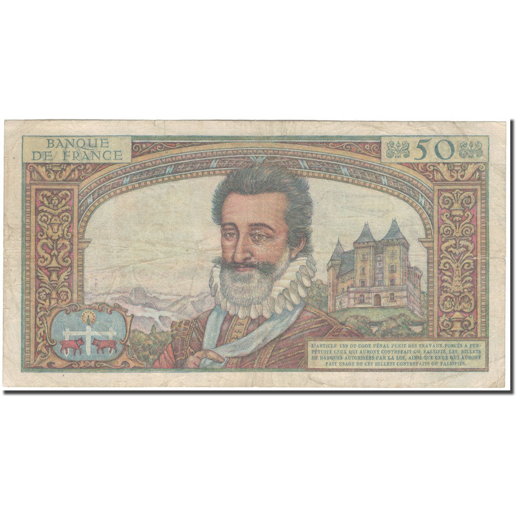 Francia, 50 Nouveaux Francs, 50 NF 1959-1961 ''Henri IV'', 1959-09-03, MB