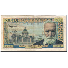 France, 500 Francs, 500 F 1954-1958 ''Victor Hugo'', 1958-07-10, VF(30-35)