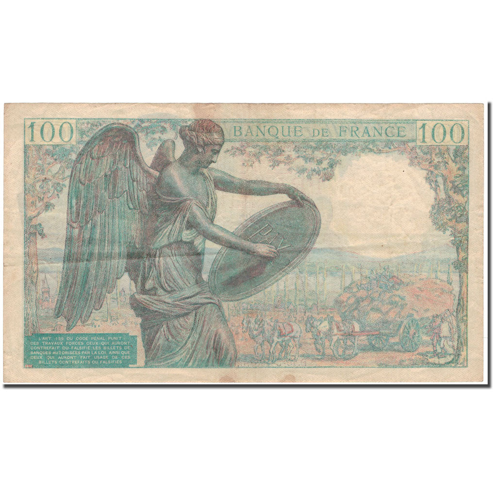 Francia, 100 Francs, 100 F 1942-1944 ''Descartes'', 1942-05-15, BC