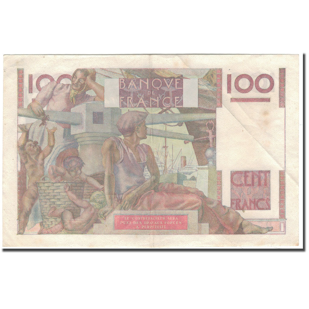 Frankreich, 100 Francs, 100 F 1945-1954 ''Jeune Paysan'', 1950-06-29, S+