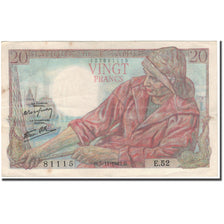 Frankrijk, 20 Francs, 20 F 1942-1950 ''Pêcheur'', 1942-11-05, TTB