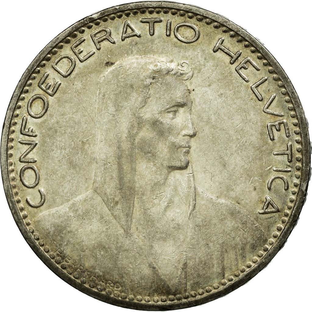 Coin, Switzerland, 5 Francs, 1923, Bern, AU(50-53), Silver, KM:37