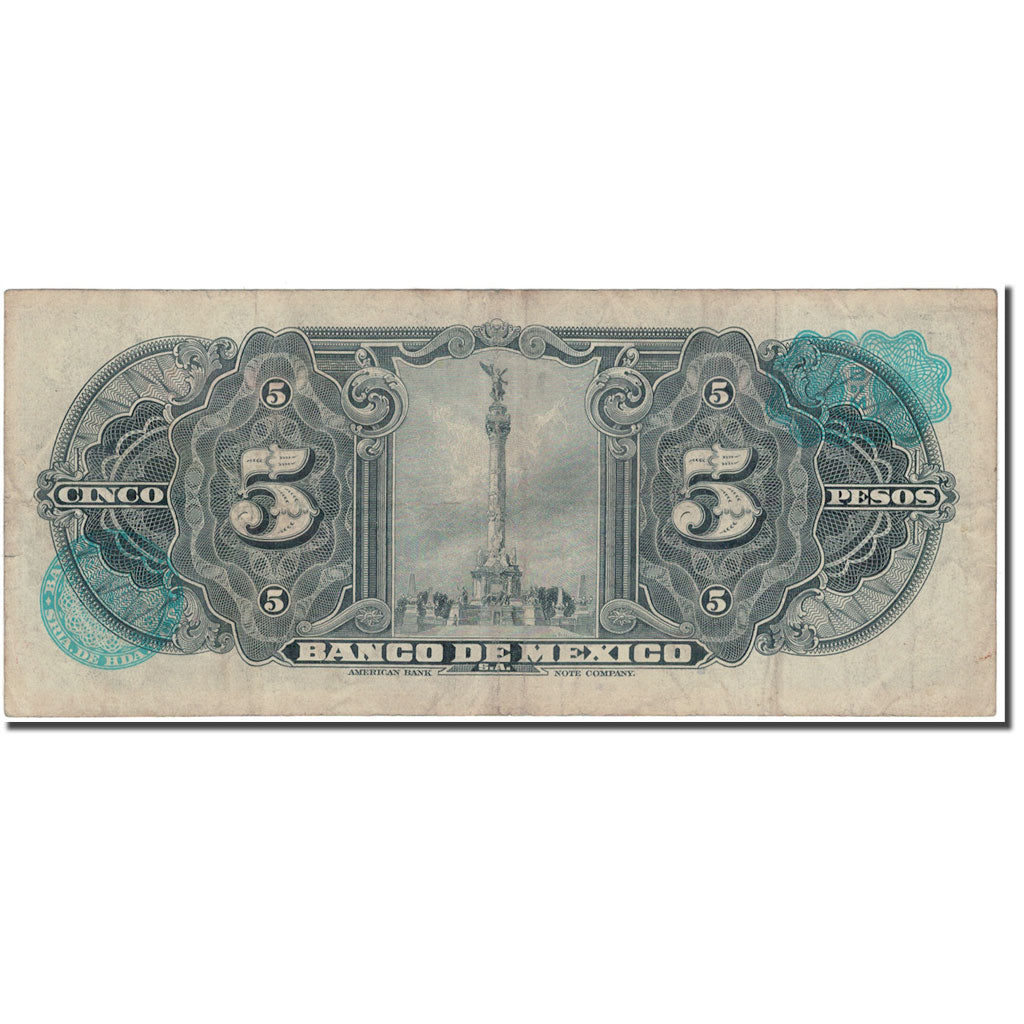 Banknote, Mexico, 5 Pesos, 1963-04-24, KM:60h, VF(20-25)