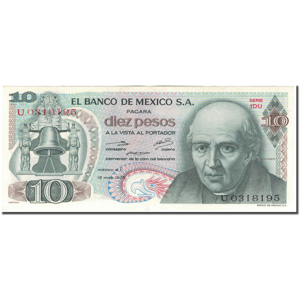 Billet, Mexique, 10 Pesos, 1975-05-15, KM:63h, SUP