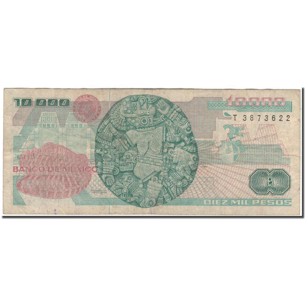 Banknote, Mexico, 10,000 Pesos, 1991-5-16, KM:90d, F(12-15)
