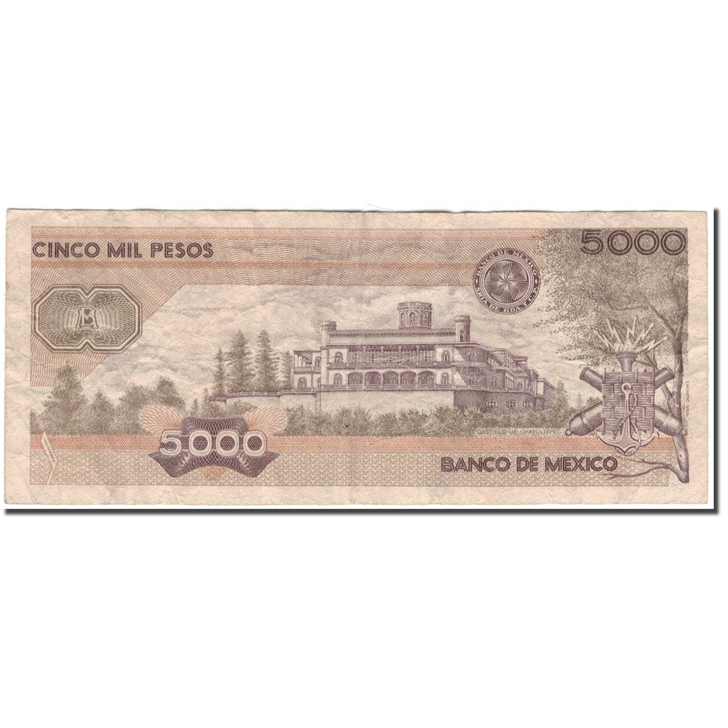Banknote, Mexico, 5000 Pesos, 1987-02-24, KM:88b, VF(20-25)