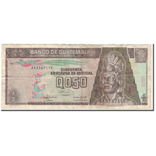 Banknote, Guatemala, 1/2 Quetzal, 1992-02-14, KM:72b, VF(20-25)