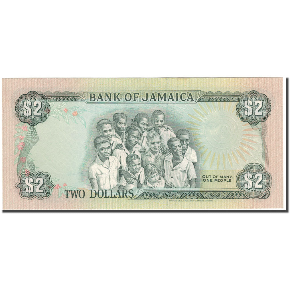 Biljet, Jamaica, 2 Dollars, 1992-05-29, KM:69d, NIEUW