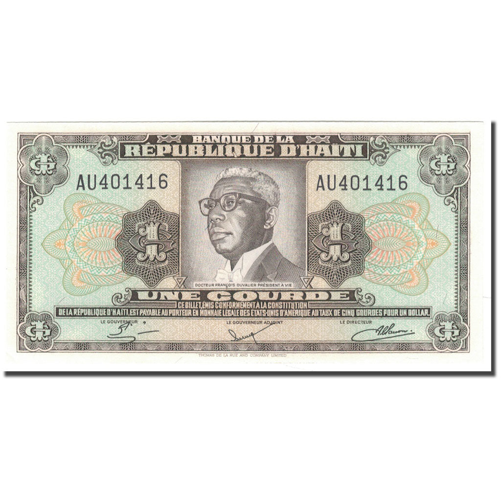 Geldschein, Haiti, 1 Gourde, KM:239, UNZ