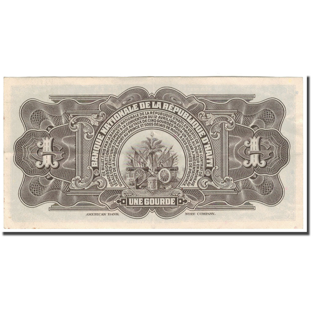 Banknote, Haiti, 1 Gourde, KM:190a, AU(50-53)