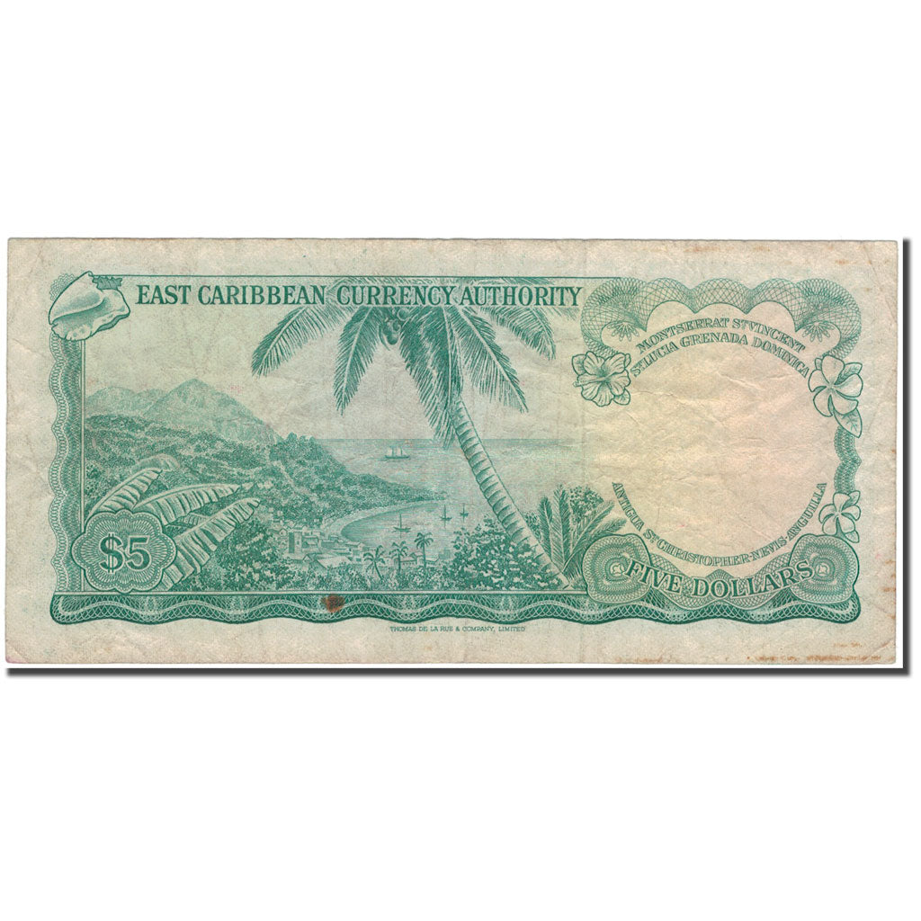 Banknote, East Caribbean States, 5 Dollars, KM:14h, VF(20-25)