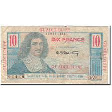 Guadeloupe, 10 Francs, F(12-15), KM:32