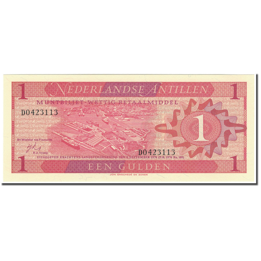 Banknote, Netherlands Antilles, 1 Gulden, 1970-09-08, KM:20a, UNC(65-70)