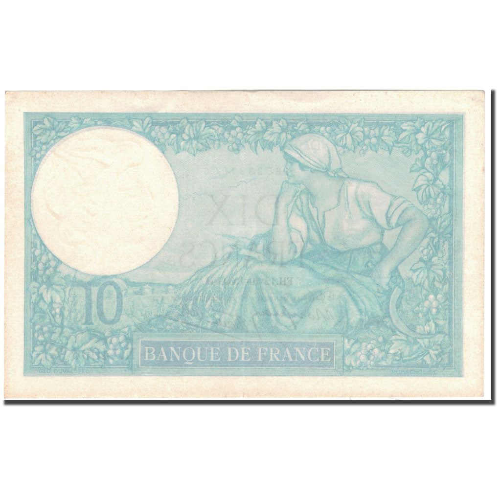 Francia, 10 Francs, 10 F 1916-1942 ''Minerve'', 1939-10-12, MBC+, Fayette:7.11