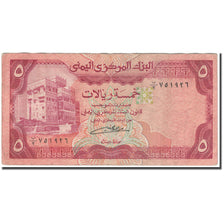 Banknote, Yemen Arab Republic, 5 Rials, KM:17c, VF(30-35)