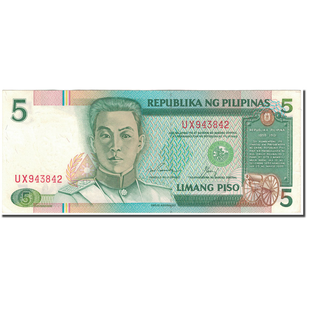 Banknote, Philippines, 5 Piso, 1949, KM:168e, UNC(60-62)