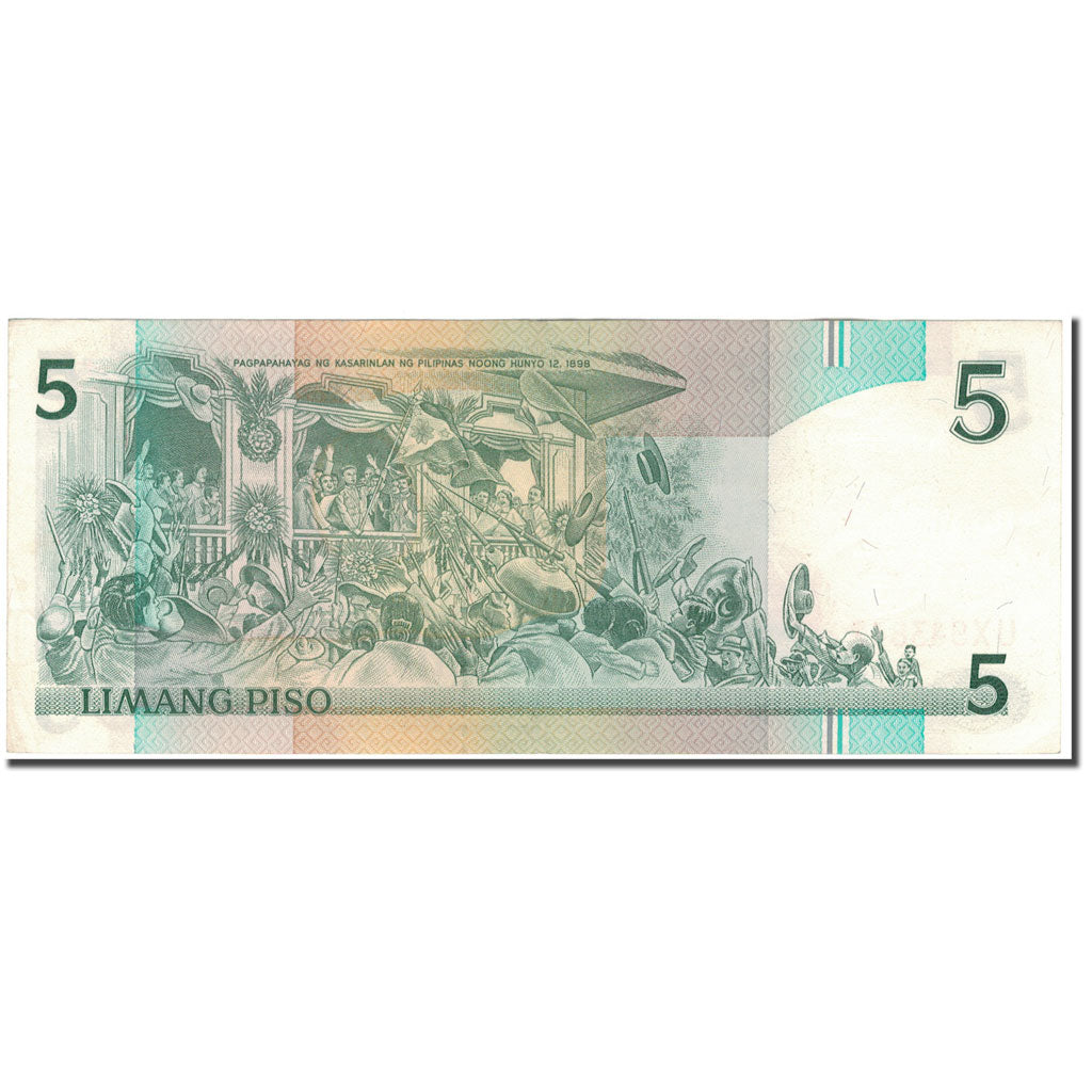 Banknote, Philippines, 5 Piso, 1949, KM:168e, UNC(60-62)