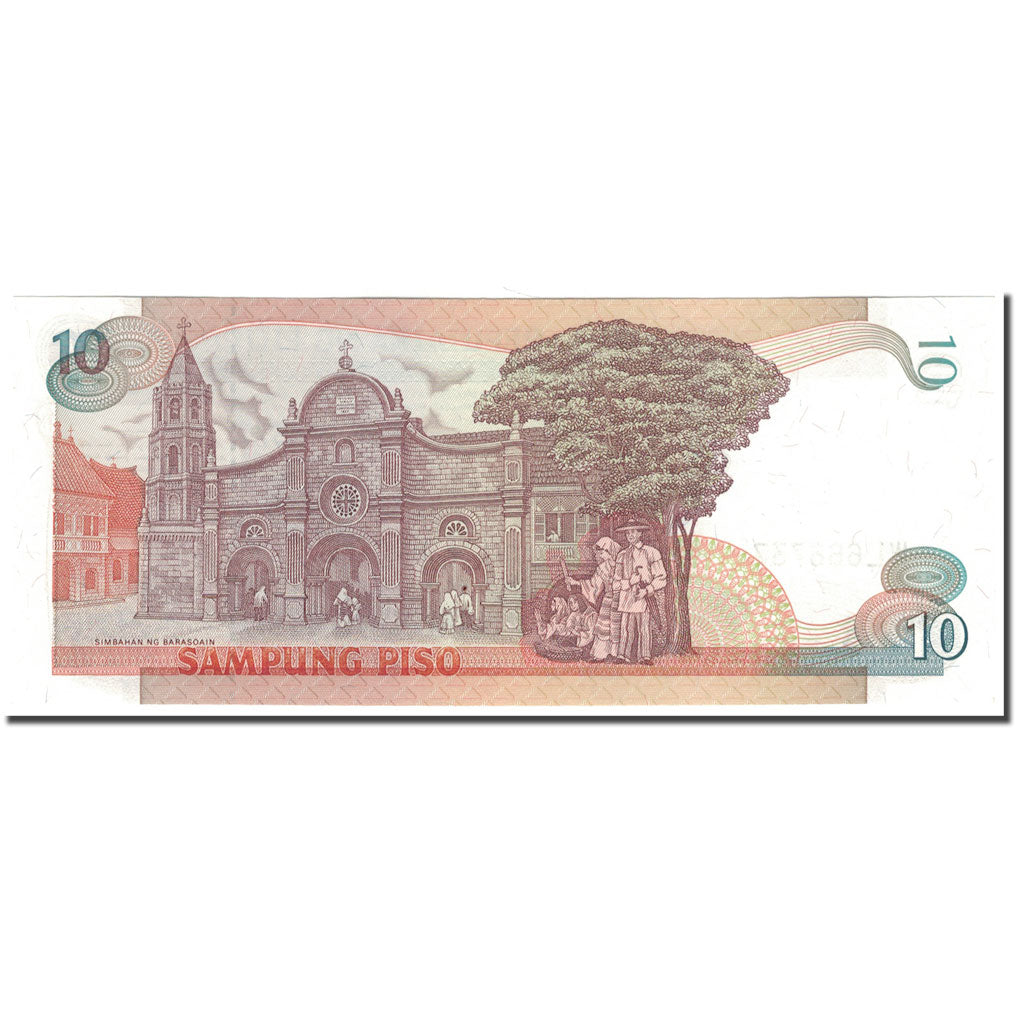 Banknote, Philippines, 10 Piso, Undated (1985-94), KM:169c, UNC(65-70)