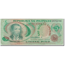 Banknote, Philippines, 5 Piso, 1949, KM:143b, F(12-15)