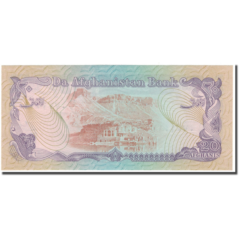 Banknote, Afghanistan, 20 Afghanis, KM:56a, UNC(65-70)