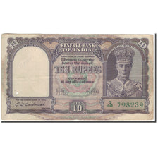 Banknote, India, 10 Rupees, KM:24, VF(30-35)