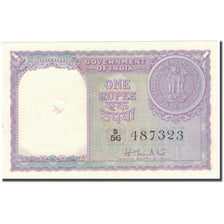 Banknote, India, 1 Rupee, KM:75a, AU(50-53)