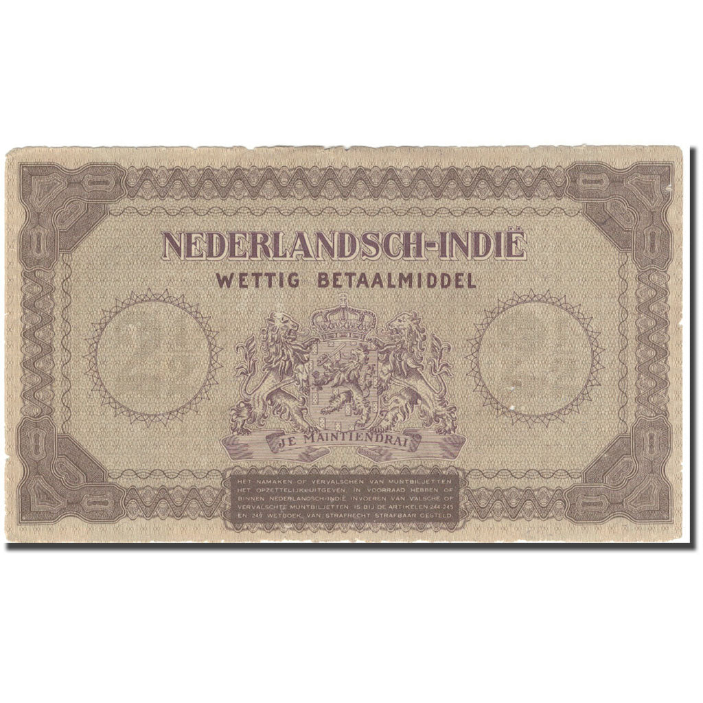 Banknote, Netherlands Indies, 2 1/2 Gulden, 1940-06-15, KM:109a, VF(30-35)