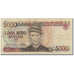 Banknote, Indonesia, 5000 Rupiah, 1986, KM:125a, F(12-15)
