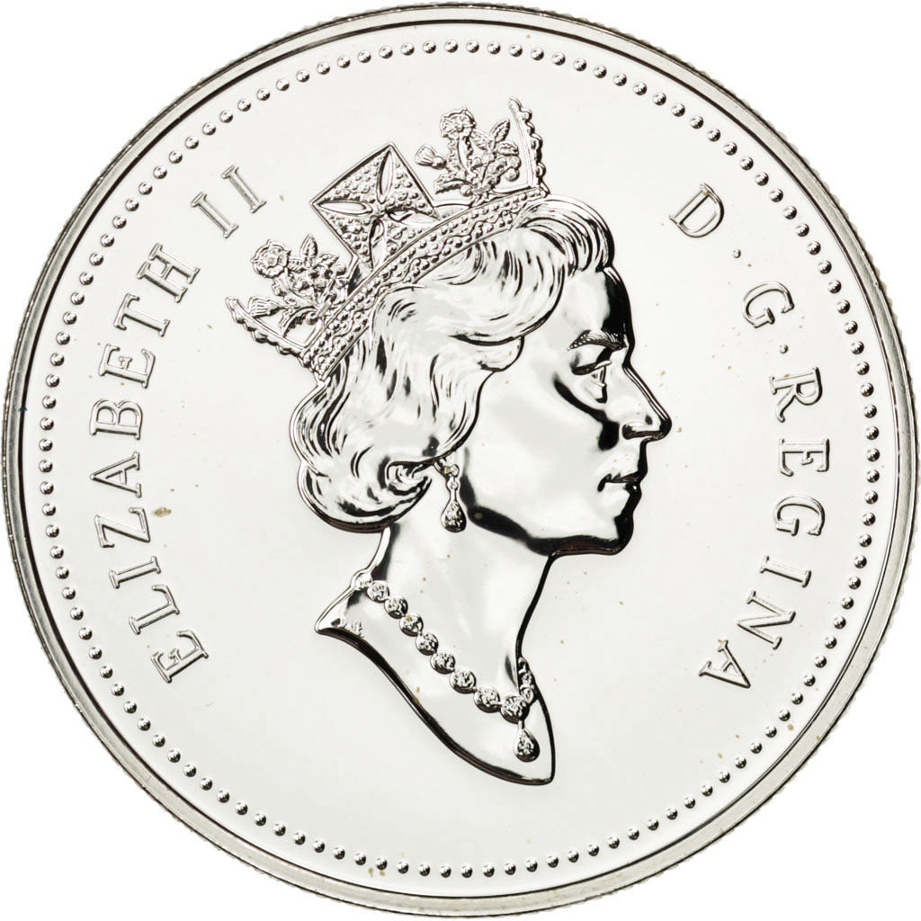 CANADA, Dollar, 1995, Royal Canadian Mint, KM #259, MS(65-70), Silver, 36, 25.00