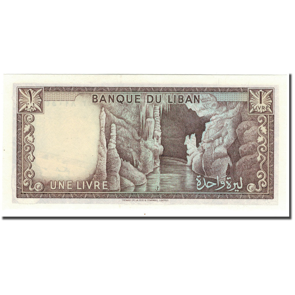 Banknote, Lebanon, 1 Livre, KM:61c, UNC(65-70)