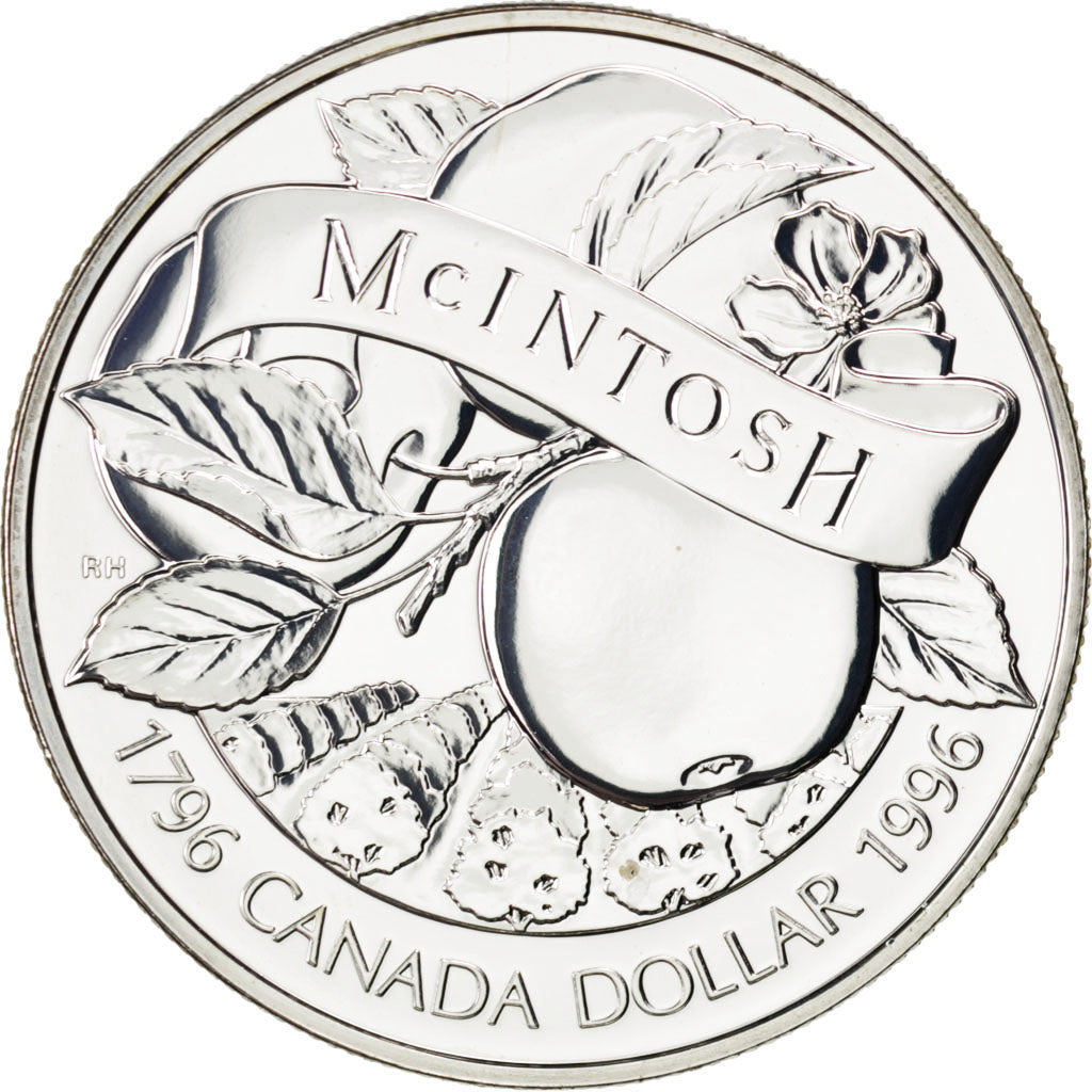 CANADA, Dollar, 1996, Royal Canadian Mint, KM #274, MS(65-70), Silver, 36, 25.27