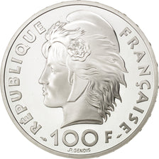 FRANCE, 100 Francs-15 Ecus, 1993, KM #1029, MS(65-70), Silver, 22.20