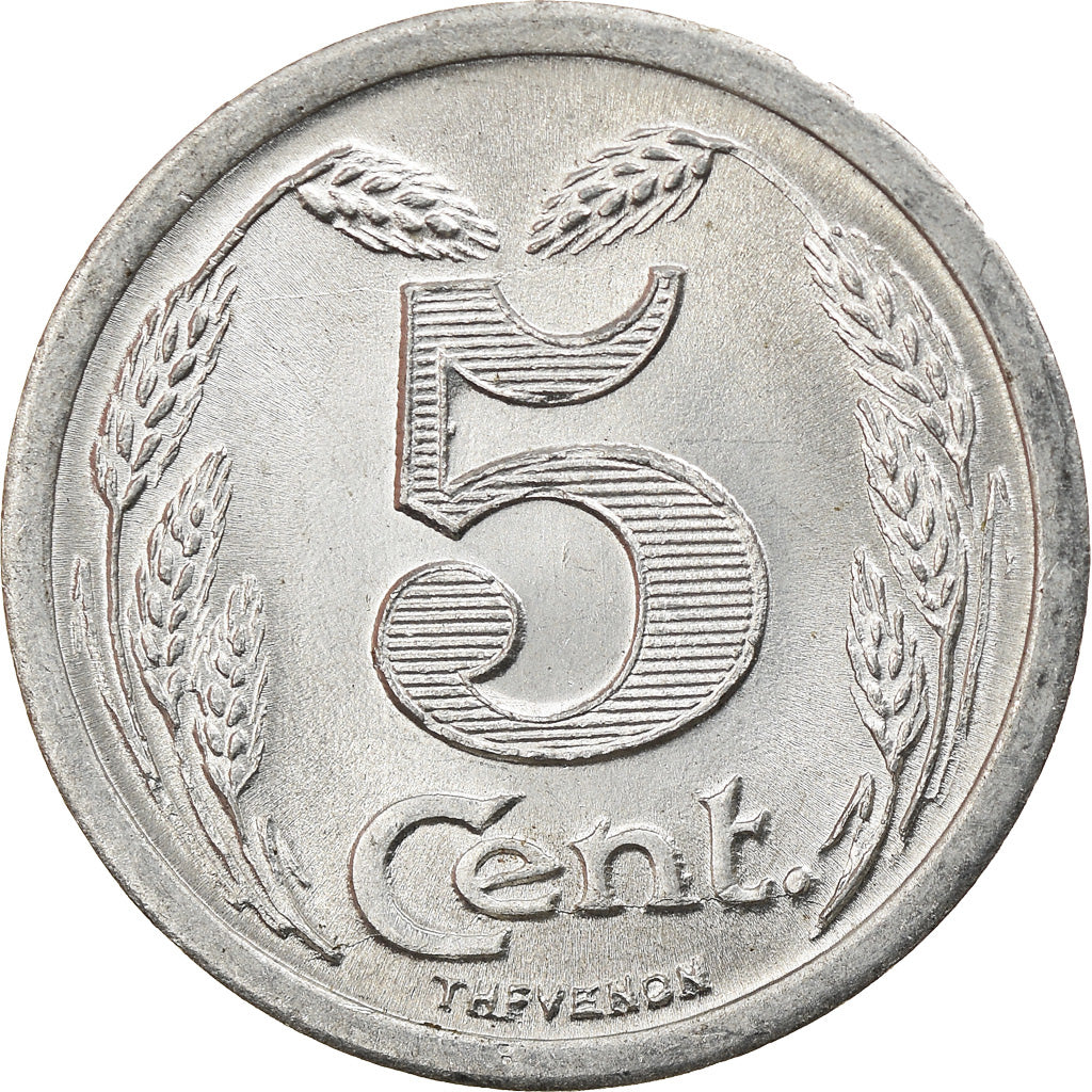Coin, France, Chambre de Commerce, Evreux, 5 Centimes, 1921, MS(63), Aluminium