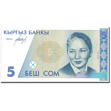 Geldschein, KYRGYZSTAN, 5 Som, KM:8, UNZ