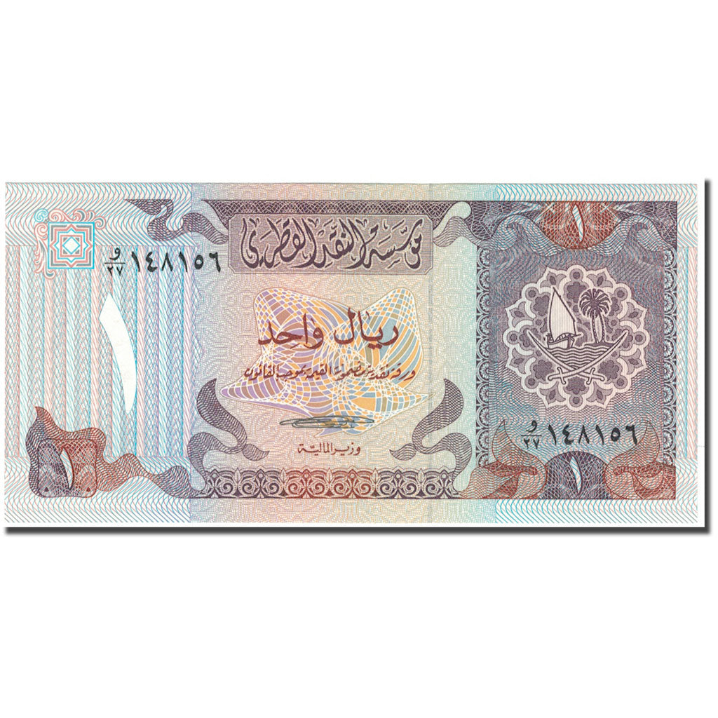 Banknote, Qatar, 1 Riyal, KM:13a, UNC(65-70)