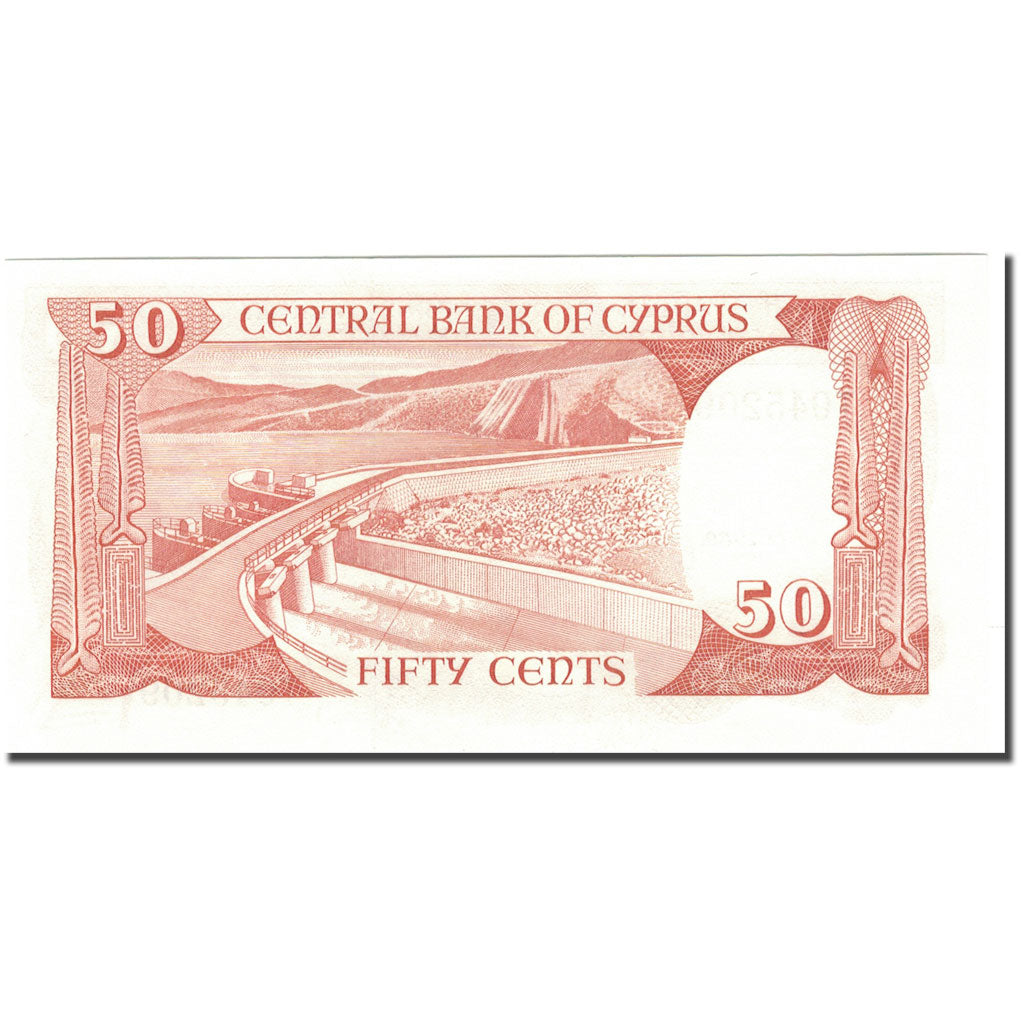 Billet, Chypre, 50 Cents, 1989-11-1, KM:52, NEUF