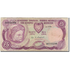 Banknote, Cyprus, 5 Pounds, 1979-06-01, KM:47, F(12-15)