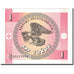 Billet, KYRGYZSTAN, 1 Tyiyn, KM:1, NEUF