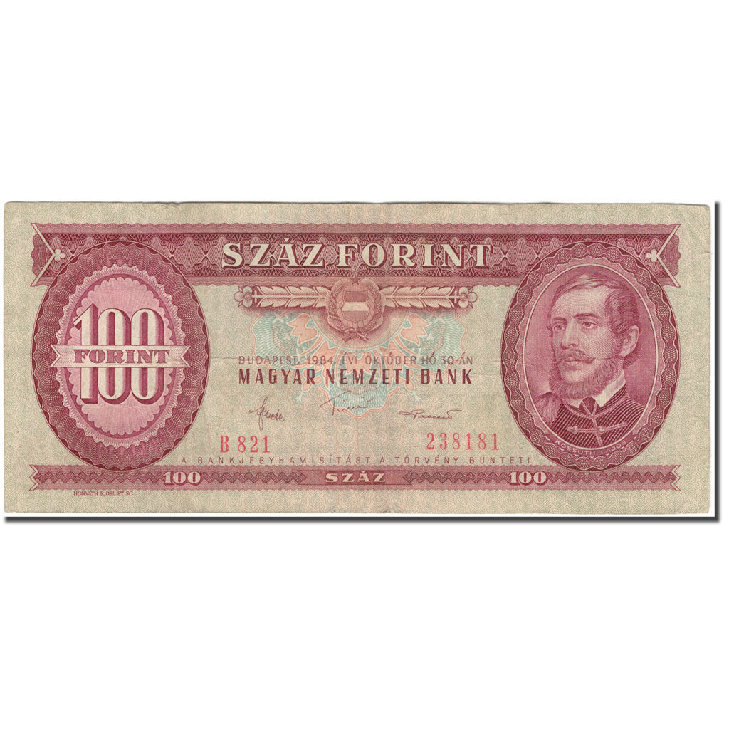 Banknot, Węgry, 100 Forint, 1984-10-30, KM:171g, EF(40-45)