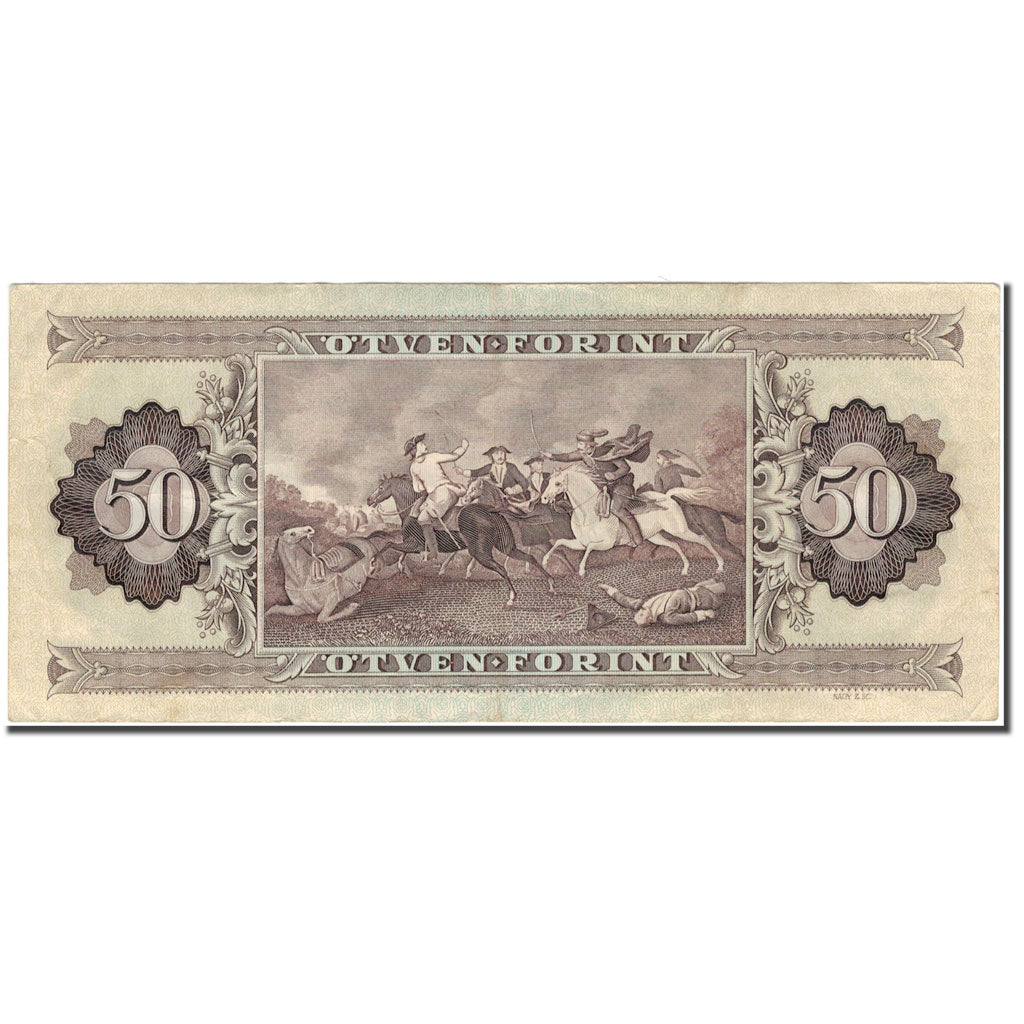 Biljet, Hongarije, 50 Forint, 1989-01-10, KM:170h, TTB