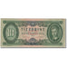 Banknote, Hungary, 10 Forint, 1969-06-30, KM:168d, F(12-15)